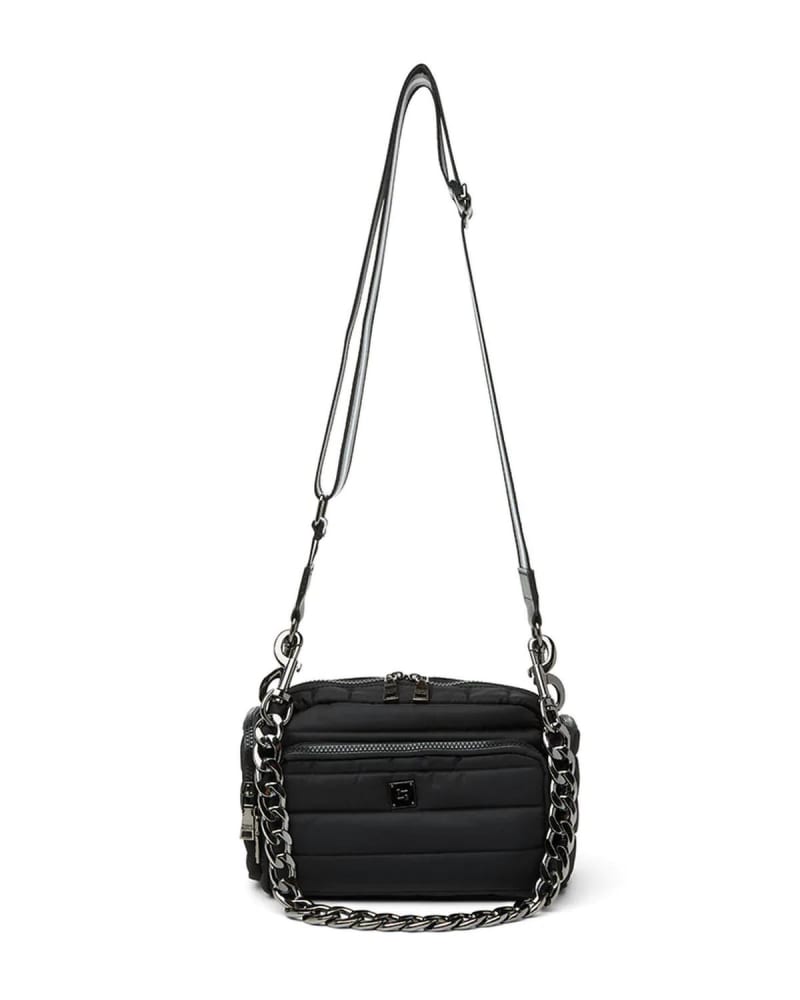 Front of a size O/S Triad Bag in Black Flight Nylon in Black Flight Nylon by THINK ROYLN. | dia_product_style_image_id:330698